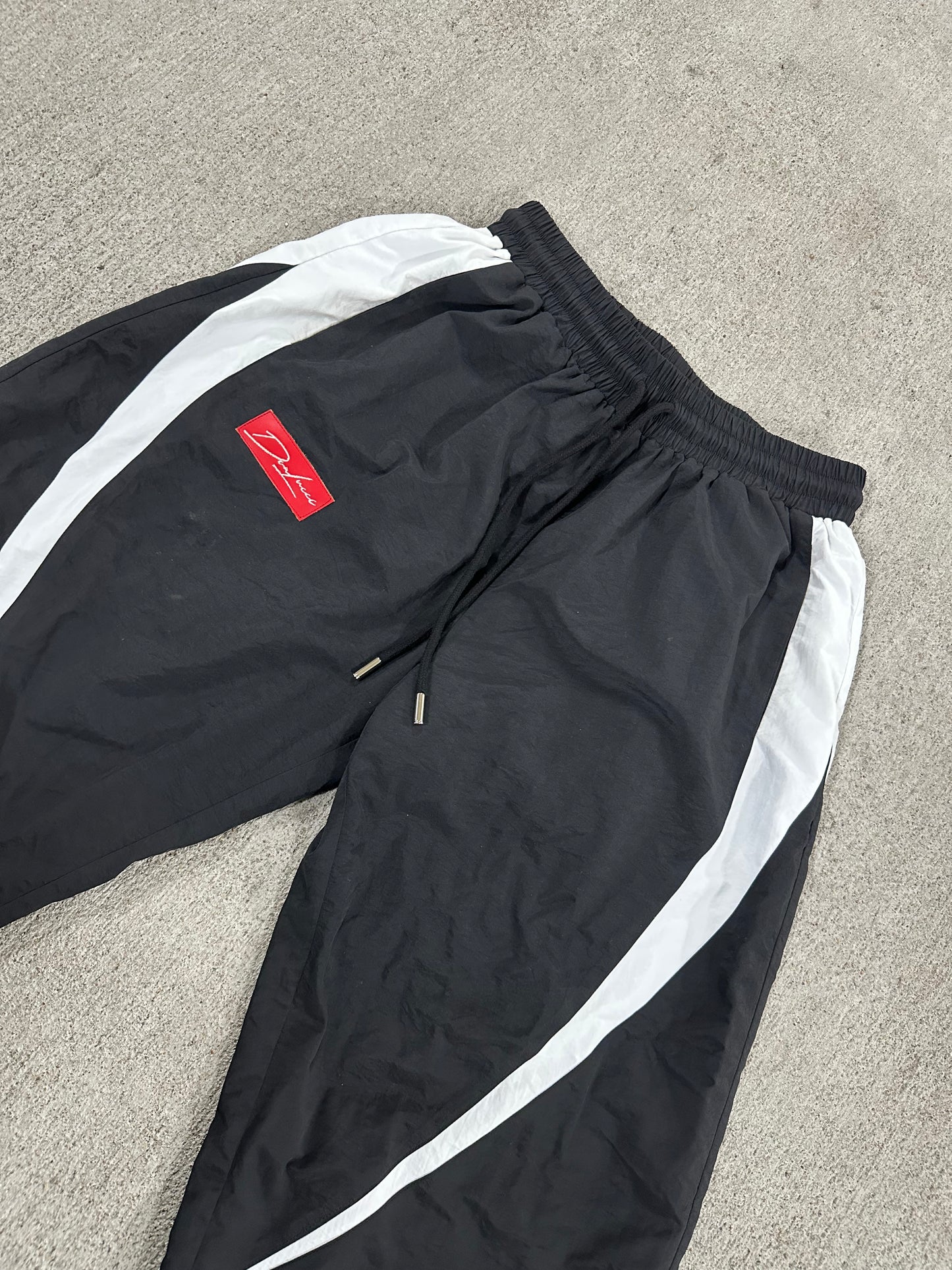 DON LUCCI "Piece #4"(Black Tracksuit Chrome Accents Pants)