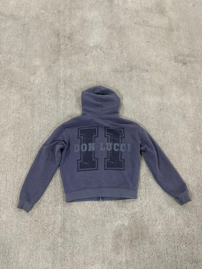 DON LUCCI “Piece #2” (Rhinestone Vintage Navy Hoodie)
