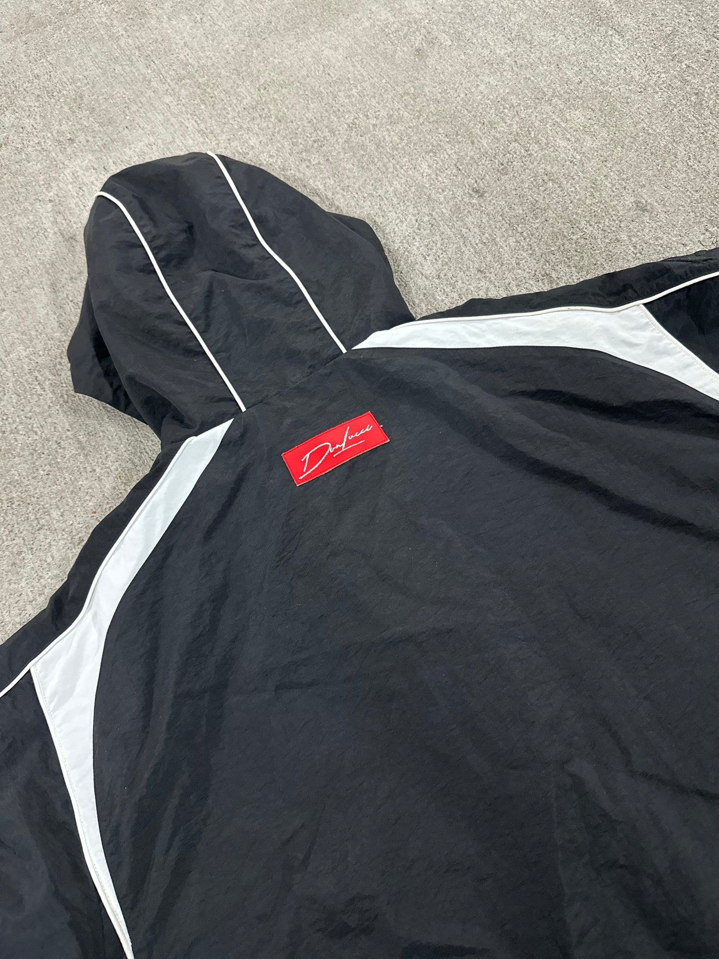 DON LUCCI "Piece #4"(Black Tracksuit Chrome Accents Hoodie)